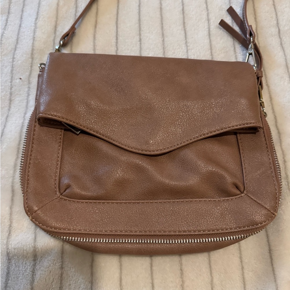 Brown Leather Crossbody Bag